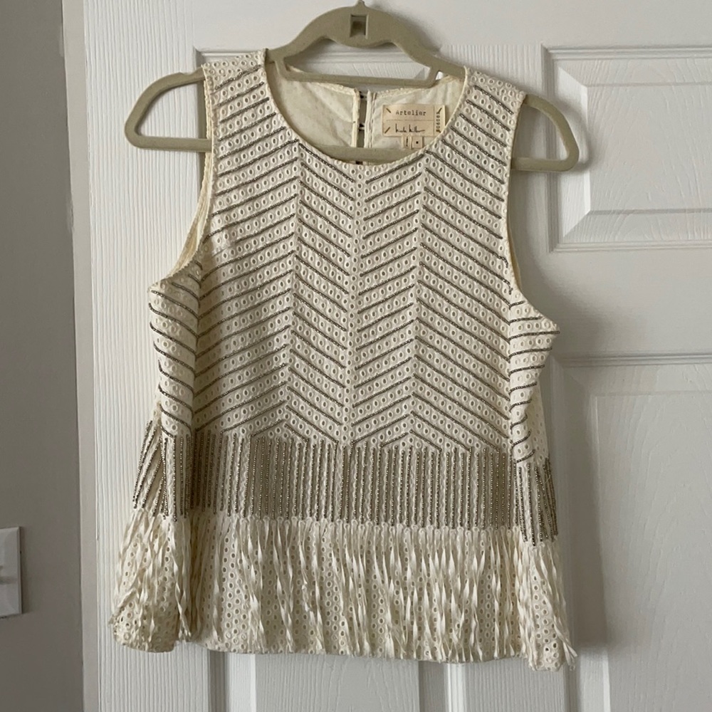 Nicole Miller Beaded Tank